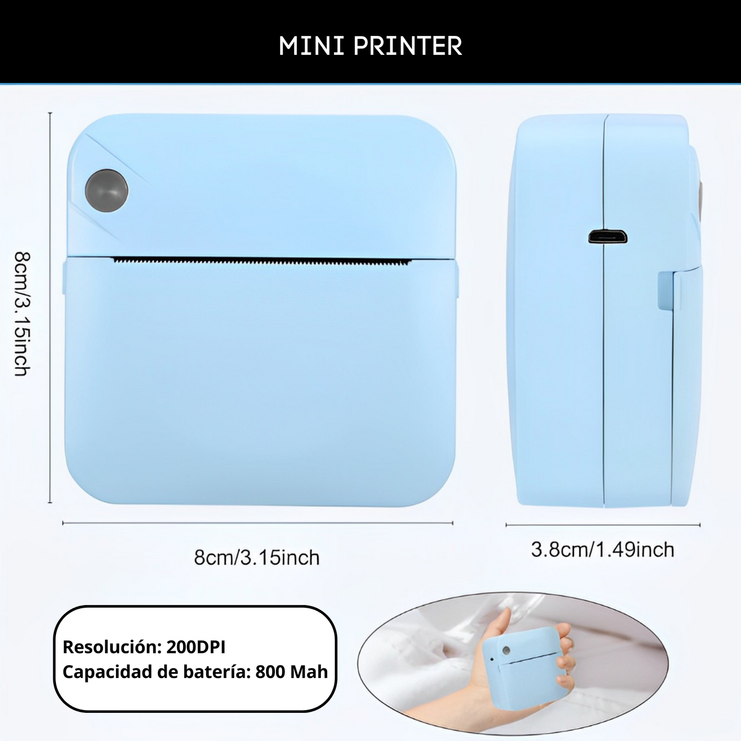 Mini Impresora Portátil